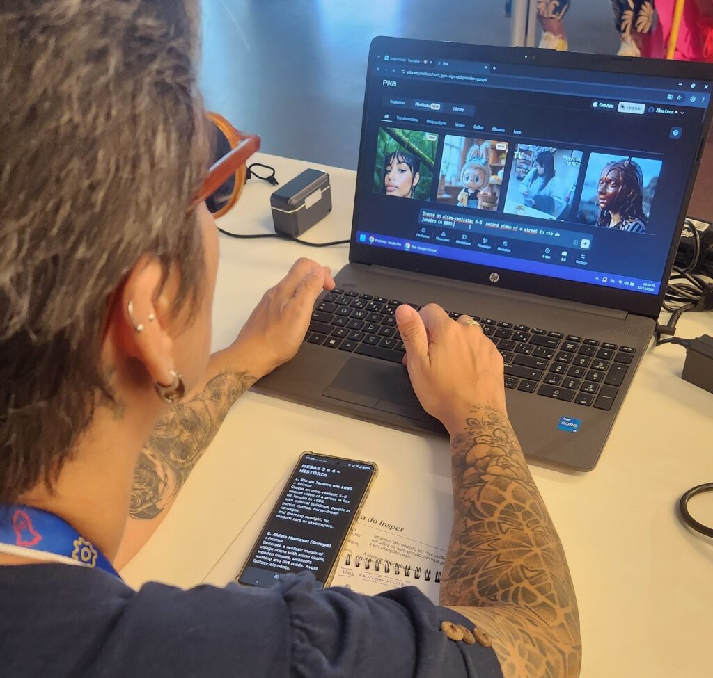 Workshop sobre IA aplicada a planos de aula para educadores da SME Rio